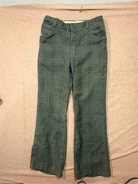 Vintage Men’s Bluish Plaid Dress Pants - Brand Unknown